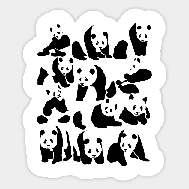 Panda Characters Sticker by absolemstudio